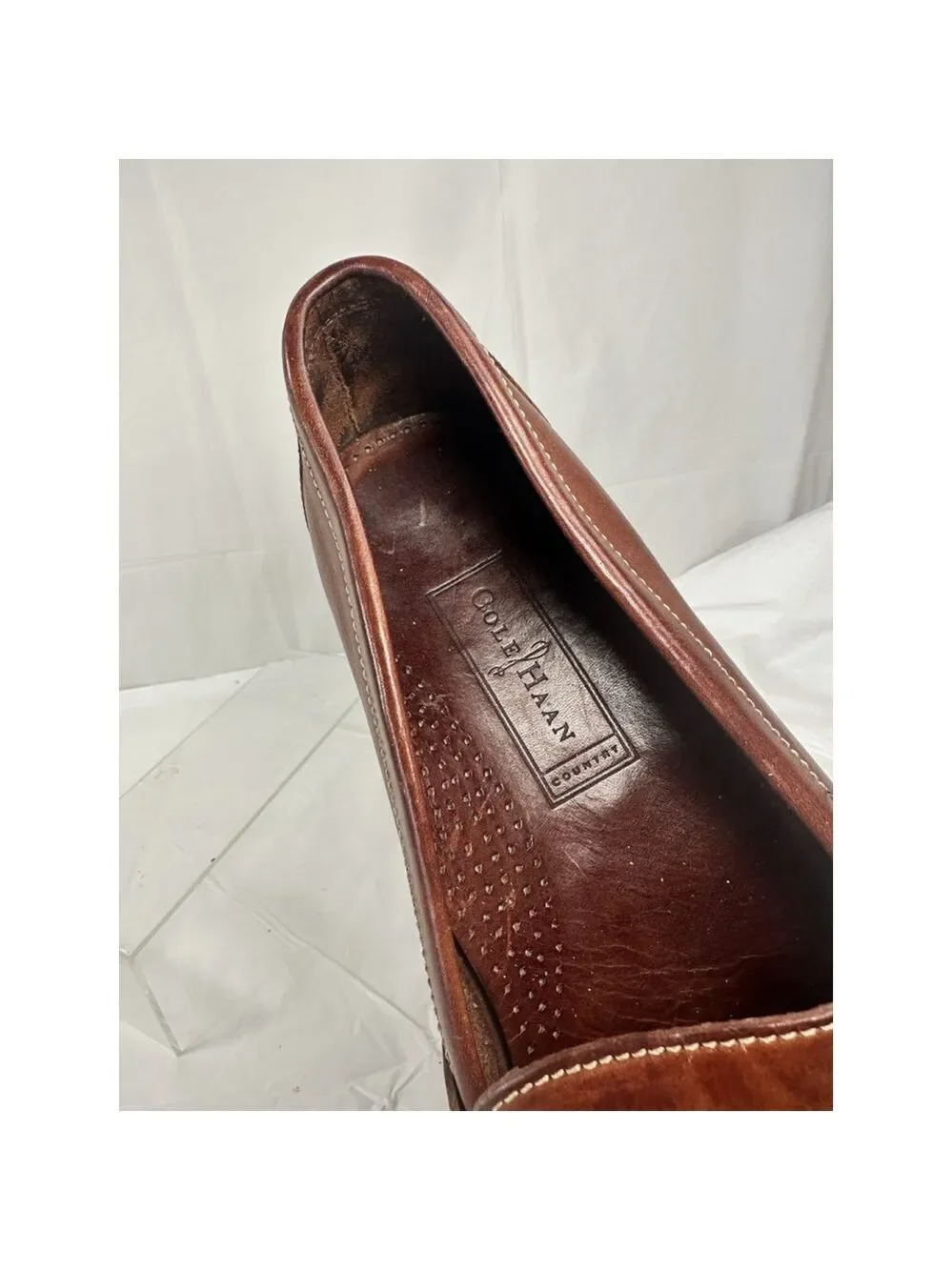 Vintage 90s Cole Haan Country Penny Loafers Moc Toe Brown-Style F1456 11 M Shoe